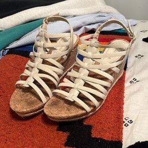 Rampage Tan Cork Wedge Heel! Size 10